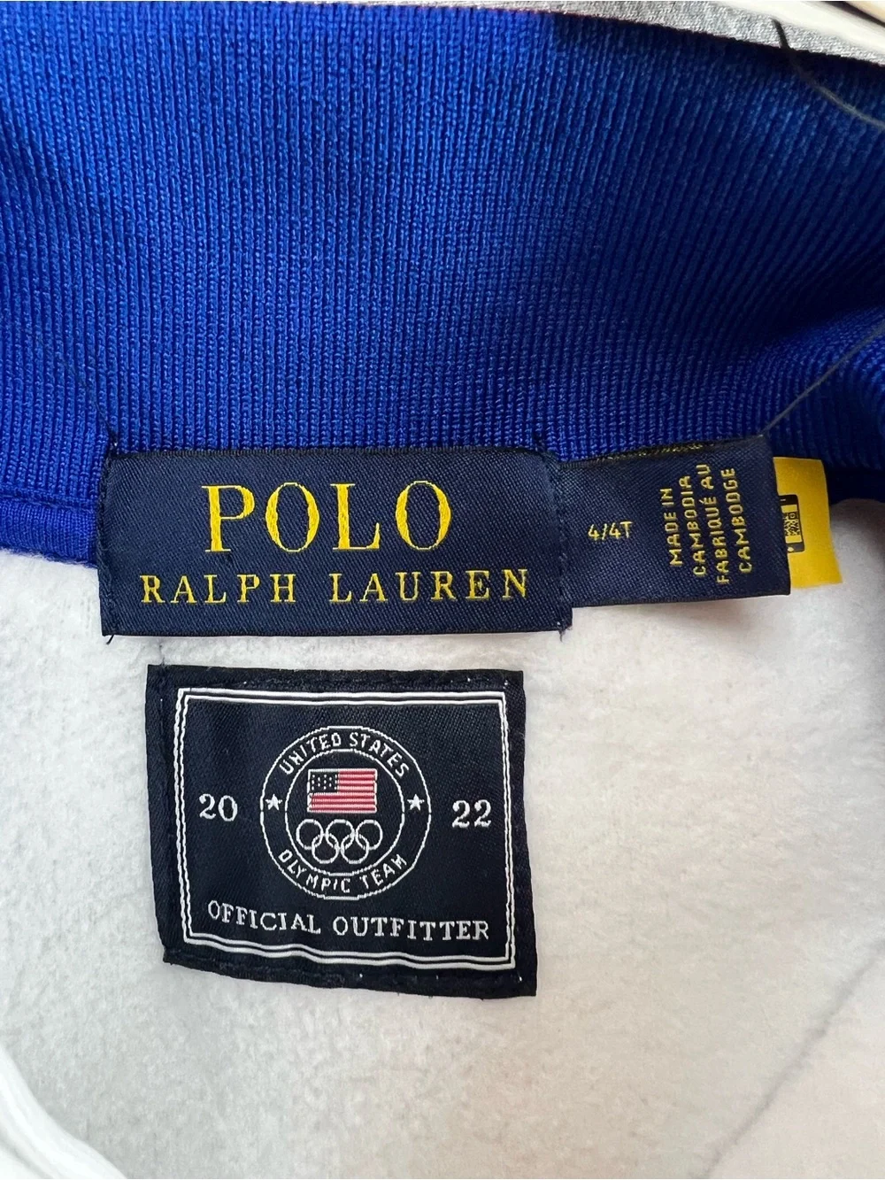 NWT Polo Ralph Lauren USA Olympic Team Fleece Pullover 4T Unisex
